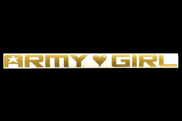ARMY GIRL LOGO DECAL