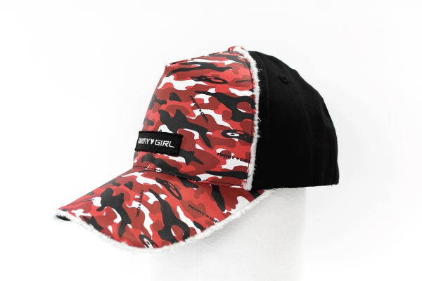 NO.015 CAMOUFLAGE RED/BLACK CAP